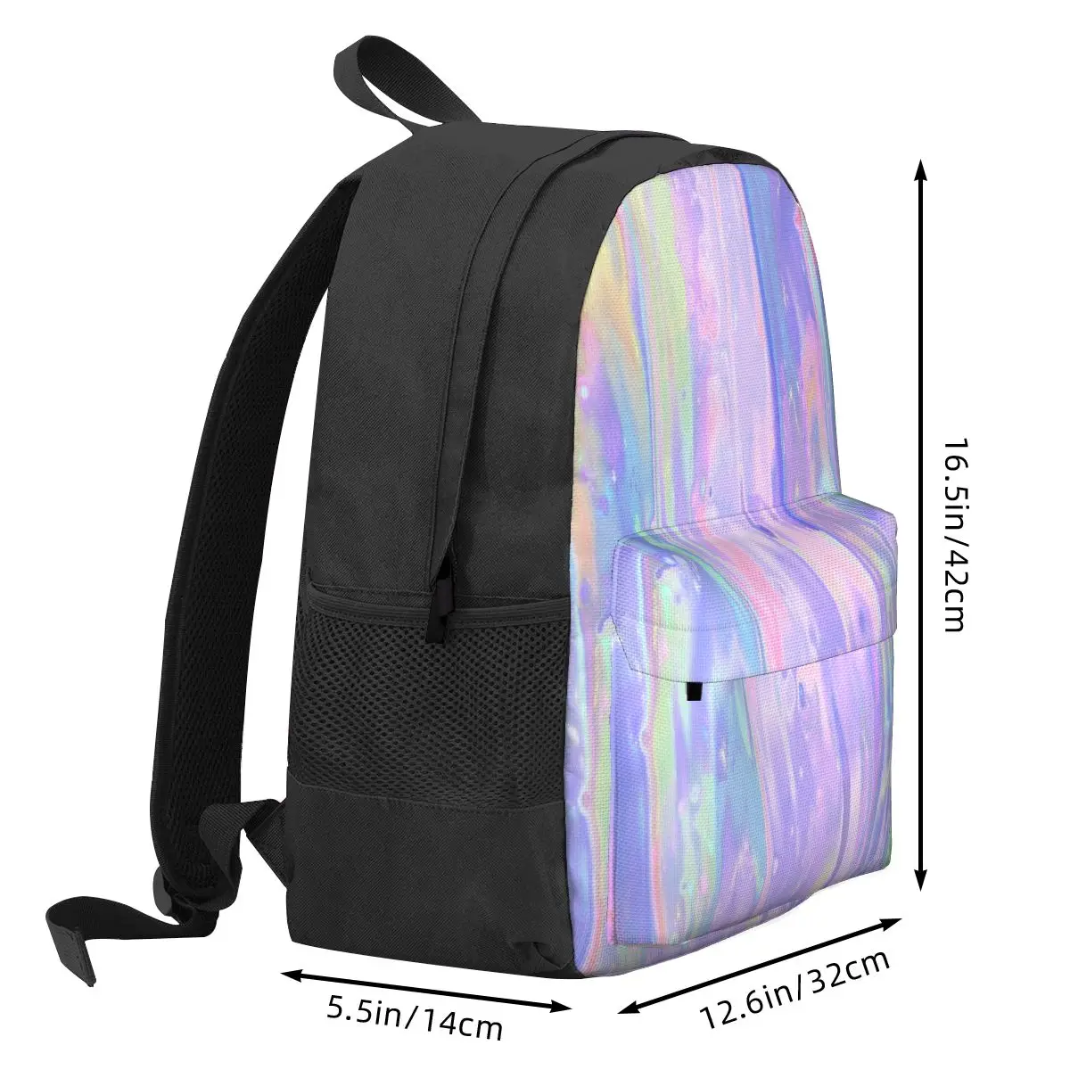 Mochilas Iridescent Dreams para meninos e meninas, mochilas escolares infantis, mochila infantil dos desenhos animados, bolsa de ombro para laptop