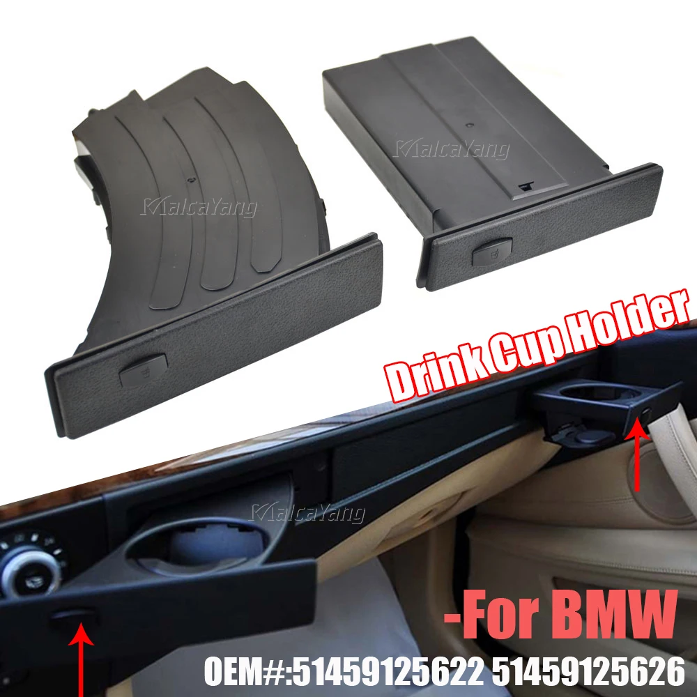 51459125622 Car Front Center Console Water Cup Drink Holder For BMW 5 Series E60 E61 M5 525i 528i 530i 535i 550i 51459125626