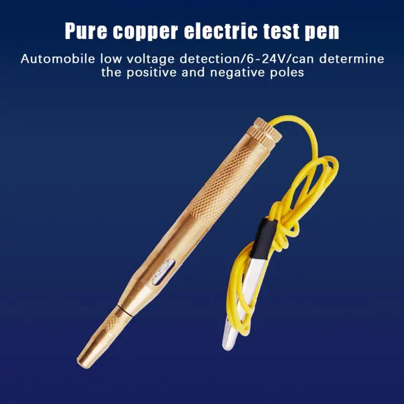 Multifunction Car Motorcycle Circuit Tester Pen Checks Voltage Fuses Light Sockets Easy Use for Vehicle Diagnostics 6V12V24V