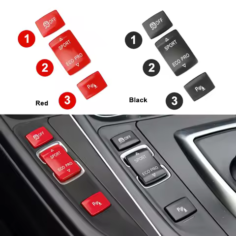 Car Console ESP Antislip Switch Sport Buttons Radar Cover For BMW 1 2 3 4 Series F20 F21 F30 F34 F32 F36 OFF SPORT ECO PRO