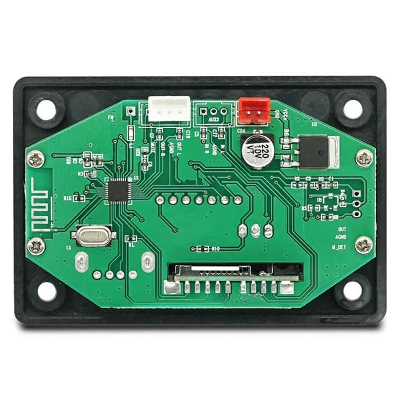 1 قطعة وحدة بلوتوث سيارة الصوت Mp3 فك مكبر كهربائي مجلس وظيفة الميكروفون الخارجي