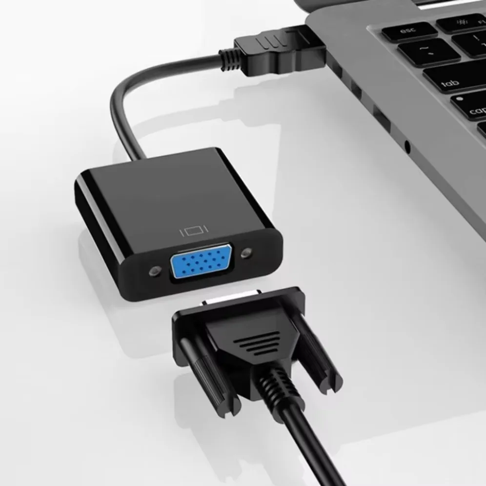 HD 1080P HDMI-compatible To VGA Cable Converter HDMI-compatible Male To VGA Female Adapter for Laptop PC TV Computer Monitor