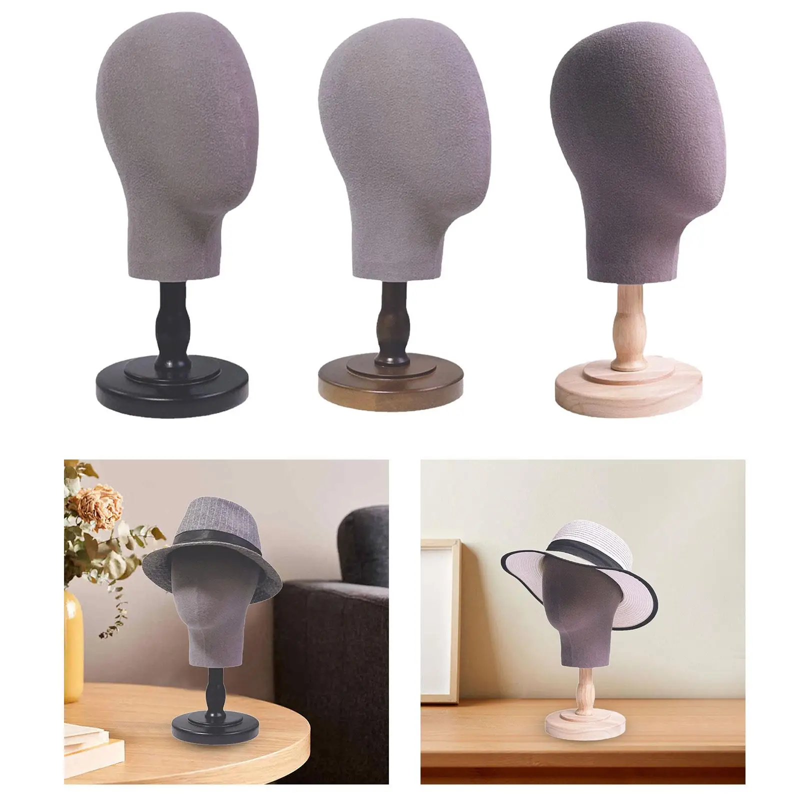 Mannequin Head Display Stand, Multipurpose Earphone Stand, Headphone Holder