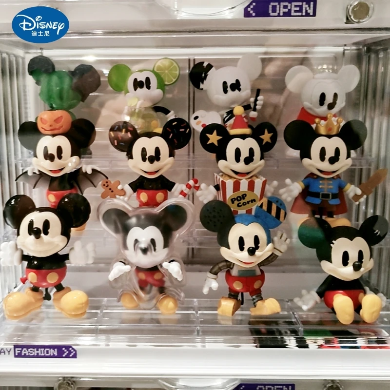 New Disney Mickey Mouse Blind Box Curious And Boundless Series Mysterious Surprise Box Figure Model Pvc Doll Guess Bag Toys