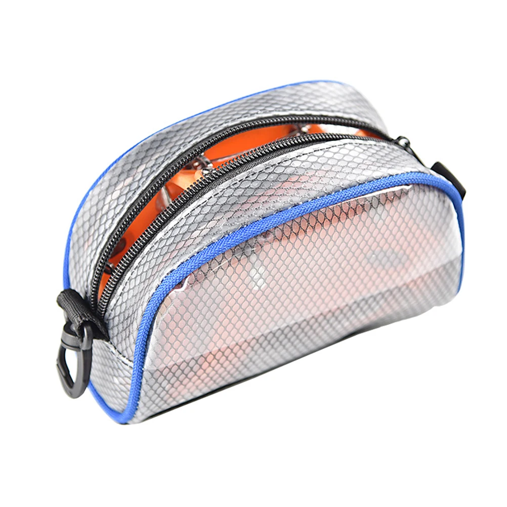 

Ice Cleats Storage Bag Nylon Steel Durable Transparent Organizer For Mountaineering Camping Hiking Anti-Slip Crampons Container