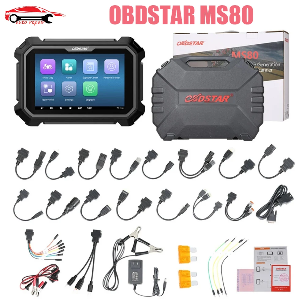 OBDSTAR MS80 Standard Intelligent Motorcycle Diagnostic Tool Plus IMMO Function Plus P001 2 Years Free Update