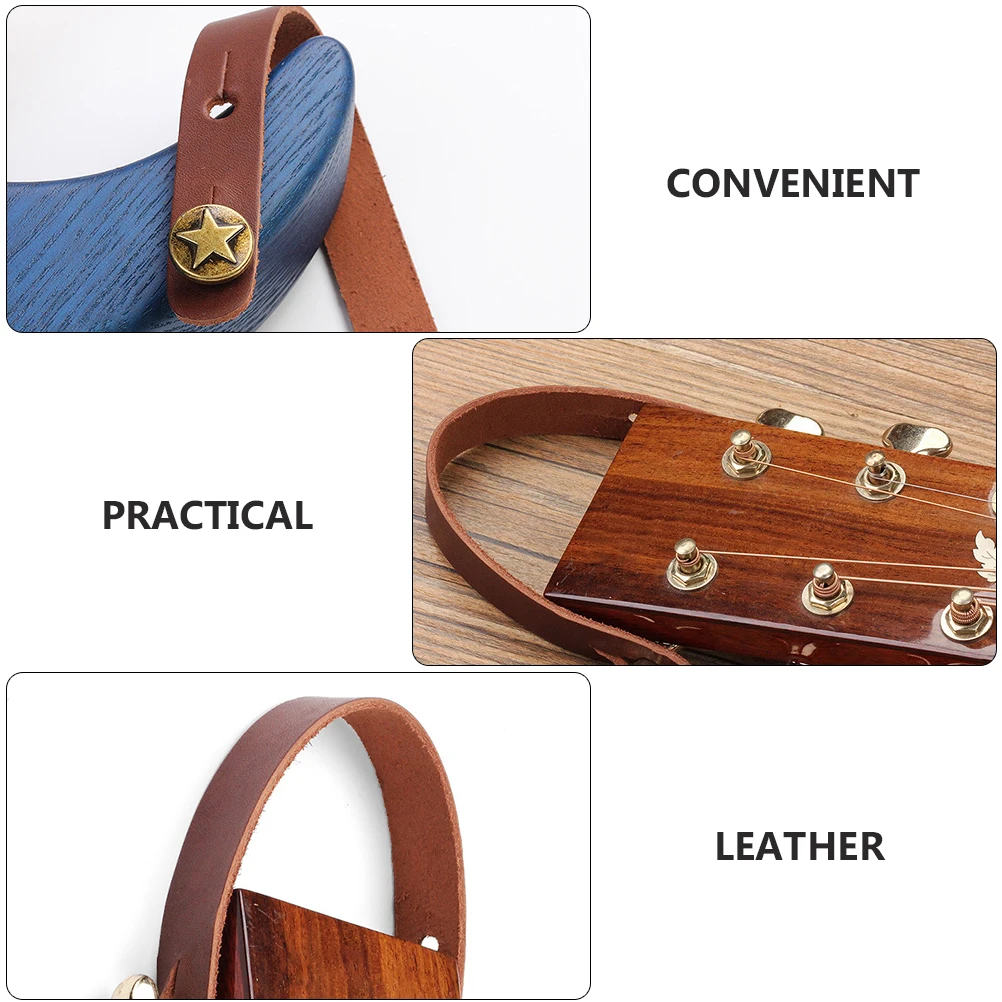 ギタースリングウクレレハンガーストラップヘッドストラップ調節可能な低音アコースティックアクセサリーネックストラップネクタイ