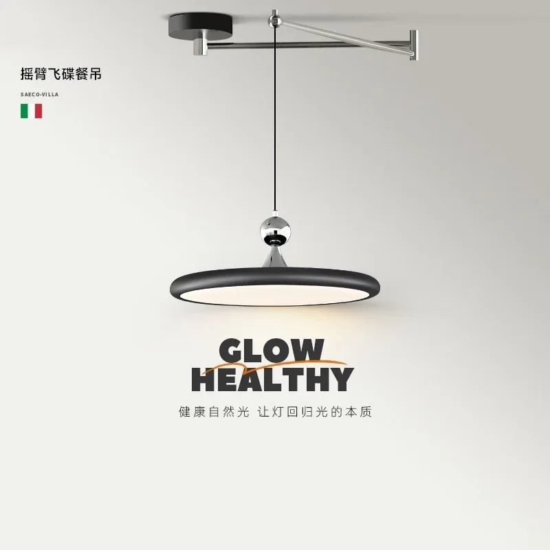 Italian minimalist rocker arm light restaurant chandelier simple modern bar table movable table chandelier