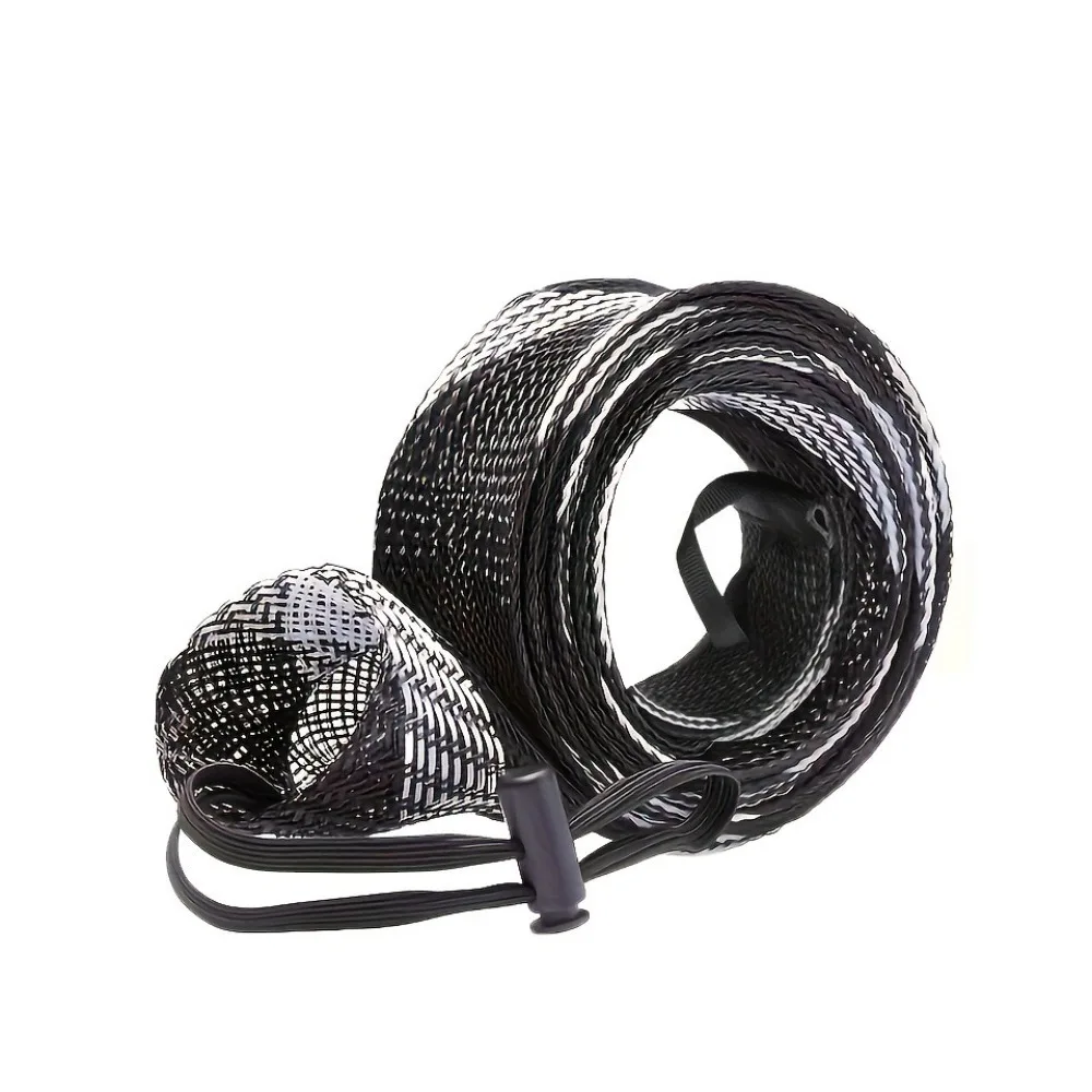 2024 Expanable Braided Mesh Fishing Rod Cover Pole Sleeve Jacket Wrap Fishing Rod Sleeve HOT 30mm 170cm Fishing Pole Protective