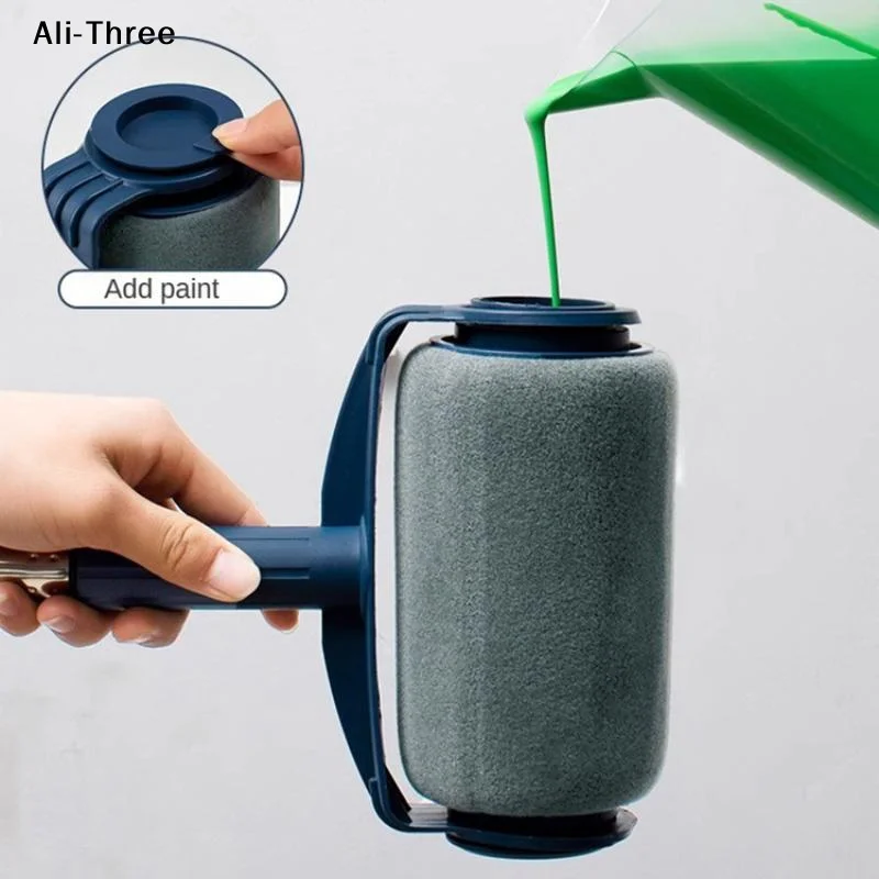 1Pcs Paint Roller Brush - Handheld Paint Roller - Cleaning Paint Roller - Roller Tool For Painting Room Walls Ceilings Floors