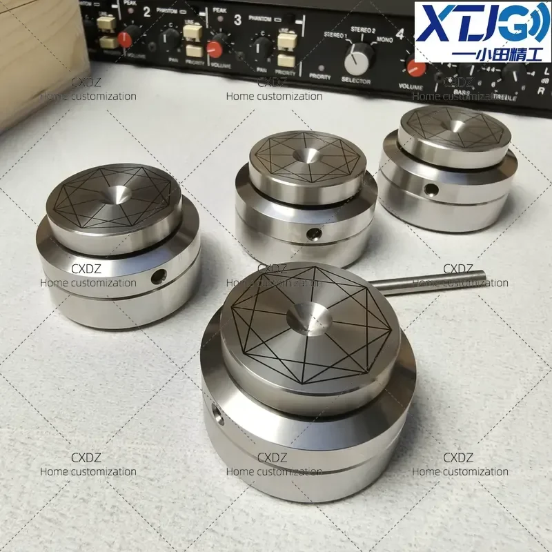 Floor Standing Speaker Tripod Stand with Shock Absorber Feet for Amplifier CD Player Audio Equipment Stabilizer Pad