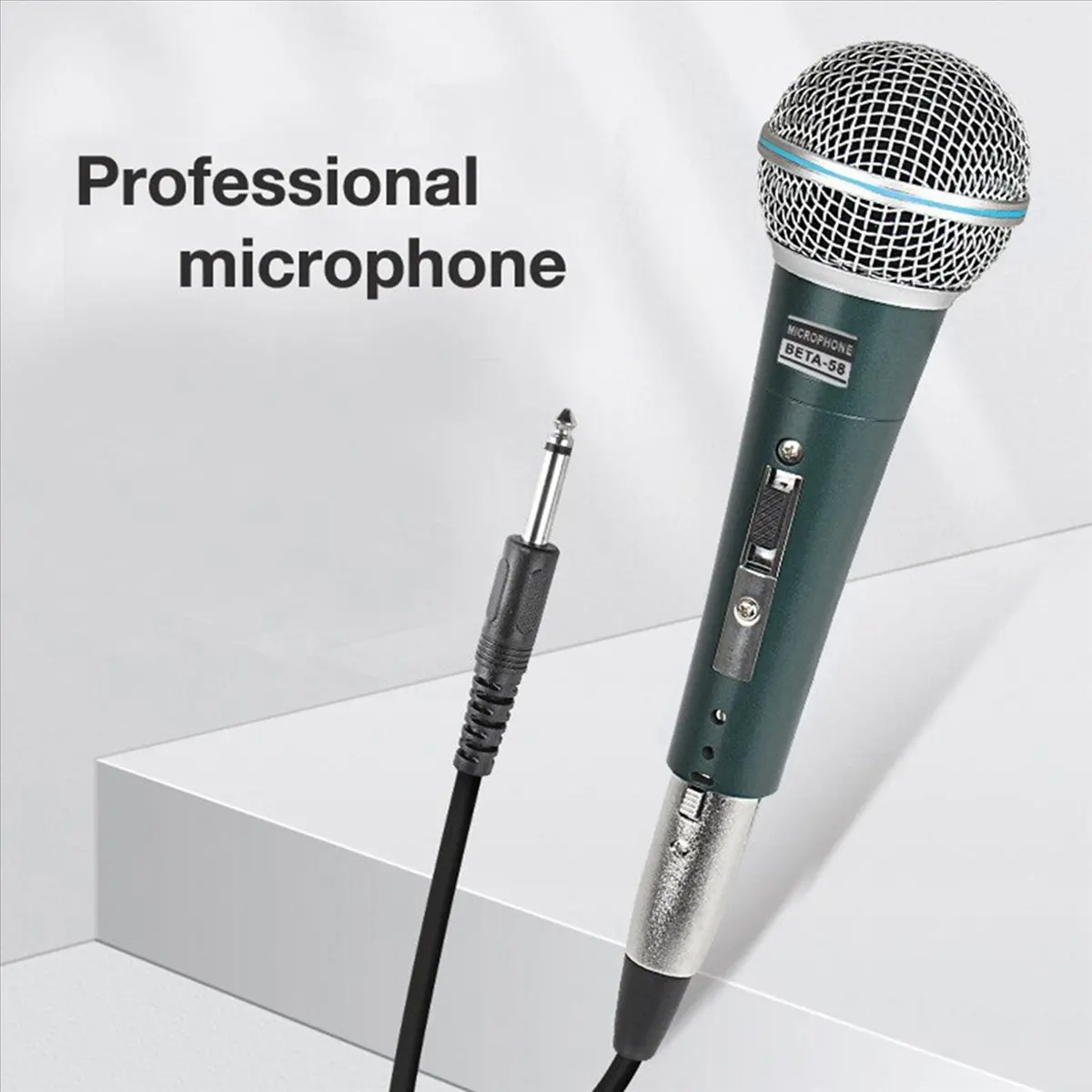 【comprar-ahora】2x-microfono-dinamico-de-mano-profesional-con-cable-para-karaoke-microfono-de-rendimiento-vocal-en-vivo