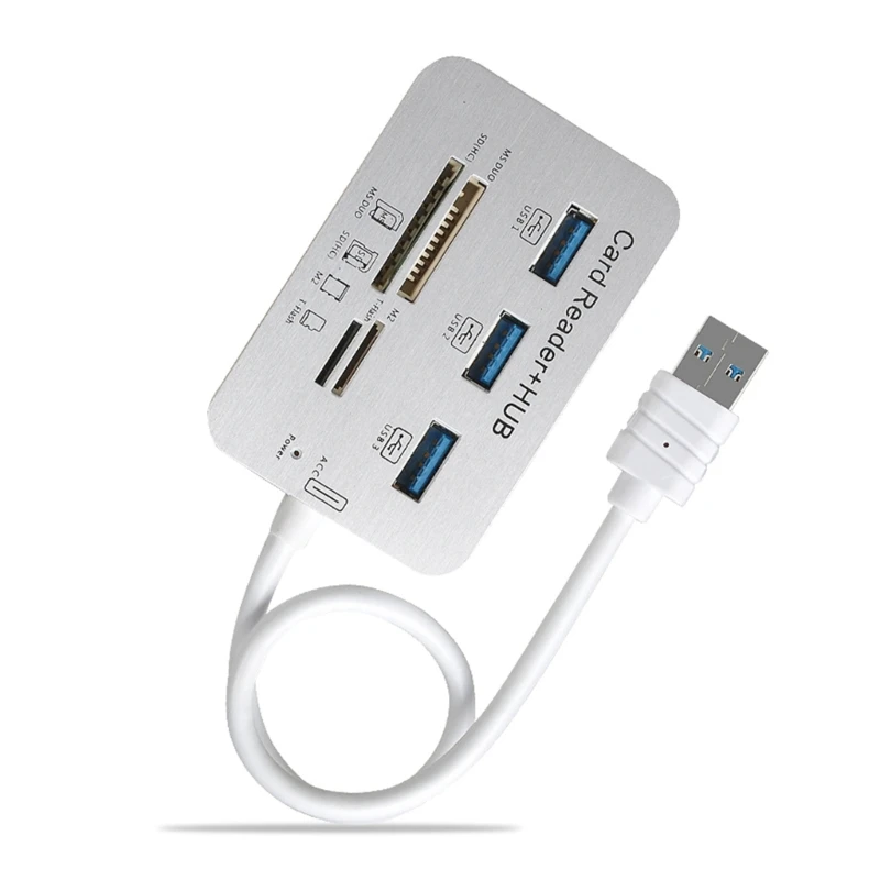 

Ergonomic USB3.0 Card Reader and Hubs for Enhanceds Laptop and Desktop Functionality