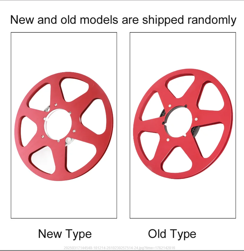 1/4 10.5 بوصة بكرة الشريط الفارغة سبائك الألومنيوم 6 حفرة آلة فتح عالمية جزء بكرة تناول فارغة لـ REVOX Studer #3