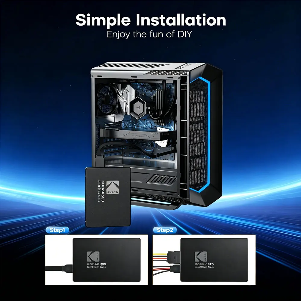 KODAK SSD SATA3 2.5 inch 1TB 512GB 256GB 128GB Internal Solid