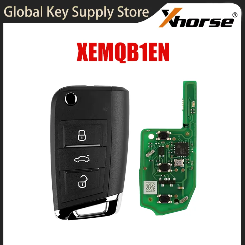 Xhorse XEMQB1EN Super Remote Key MQB Style 3 Buttons Built-in Super Chip