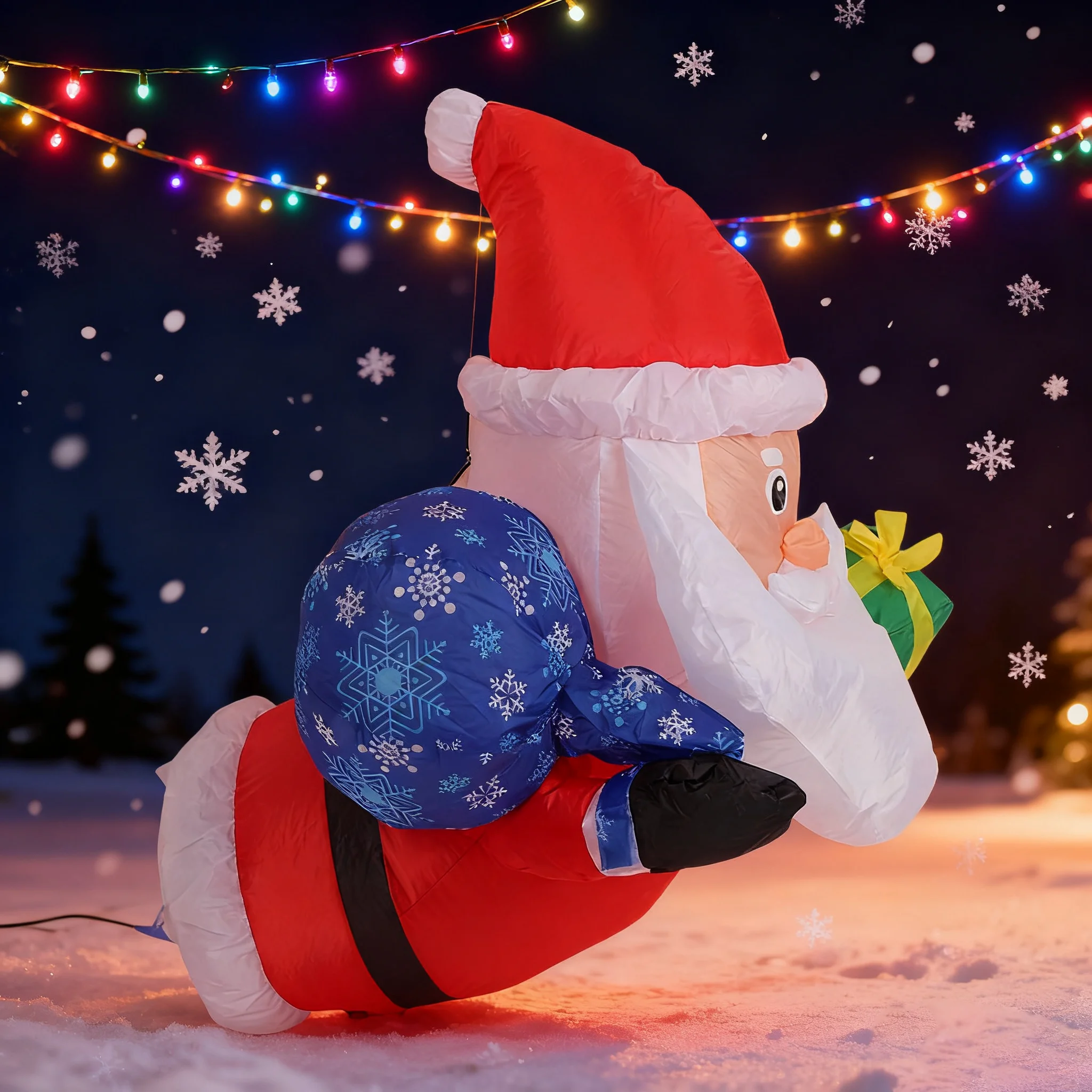Noel Şişme Noel Baba, Pencered - Xmas Outdoor Lighting Decorations incelemesi ve fiyatı