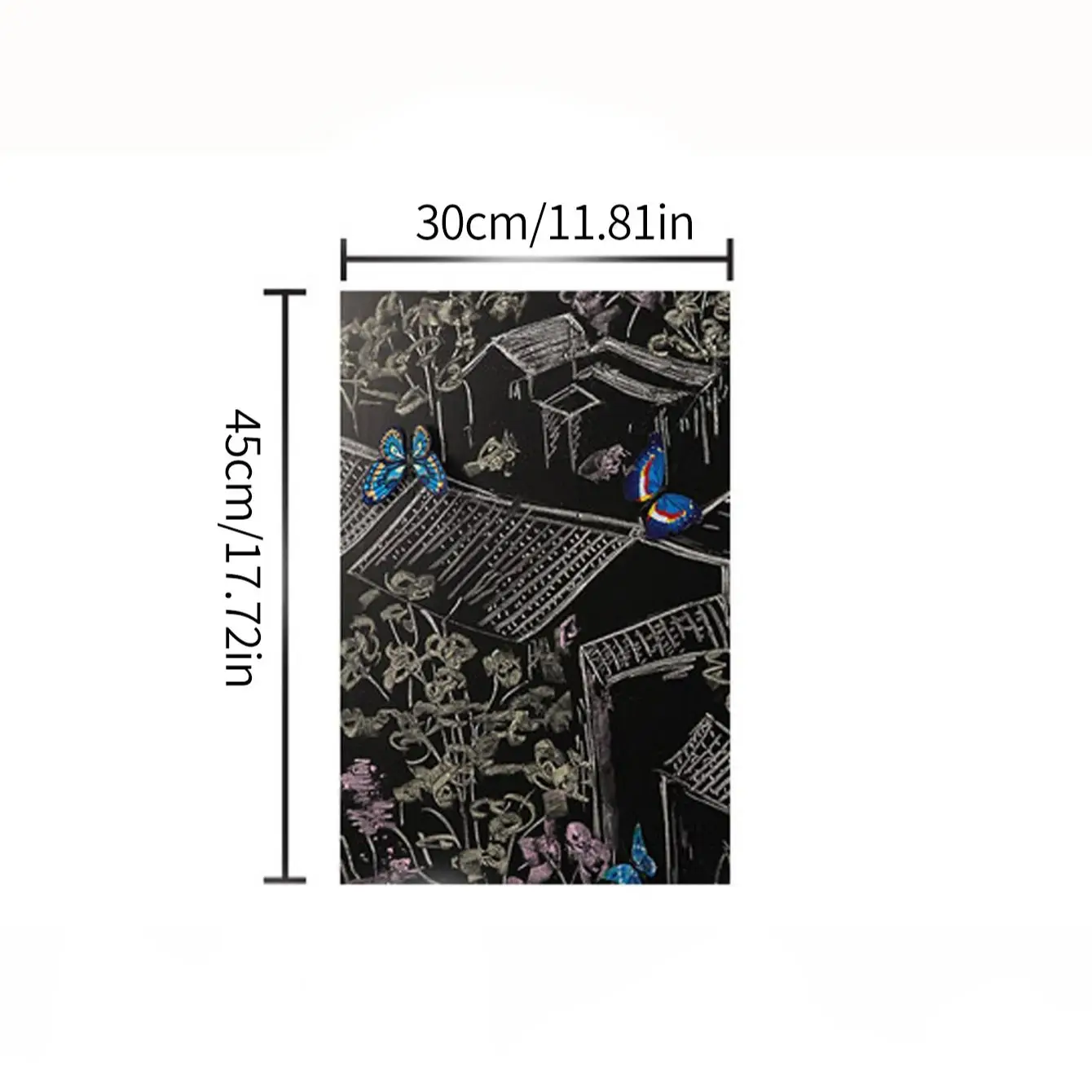 

45*30cm graffiti blackboard sticker