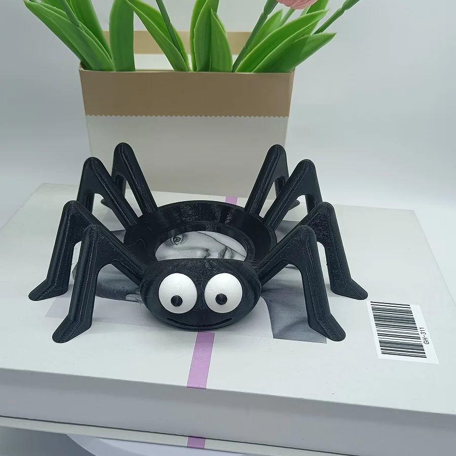 3D Printed Spider-Themed Stand, Desktop Display Base, Suitable for Alexa Echo Dot (4th / 5th Generation) and HomePod Mini - Perf