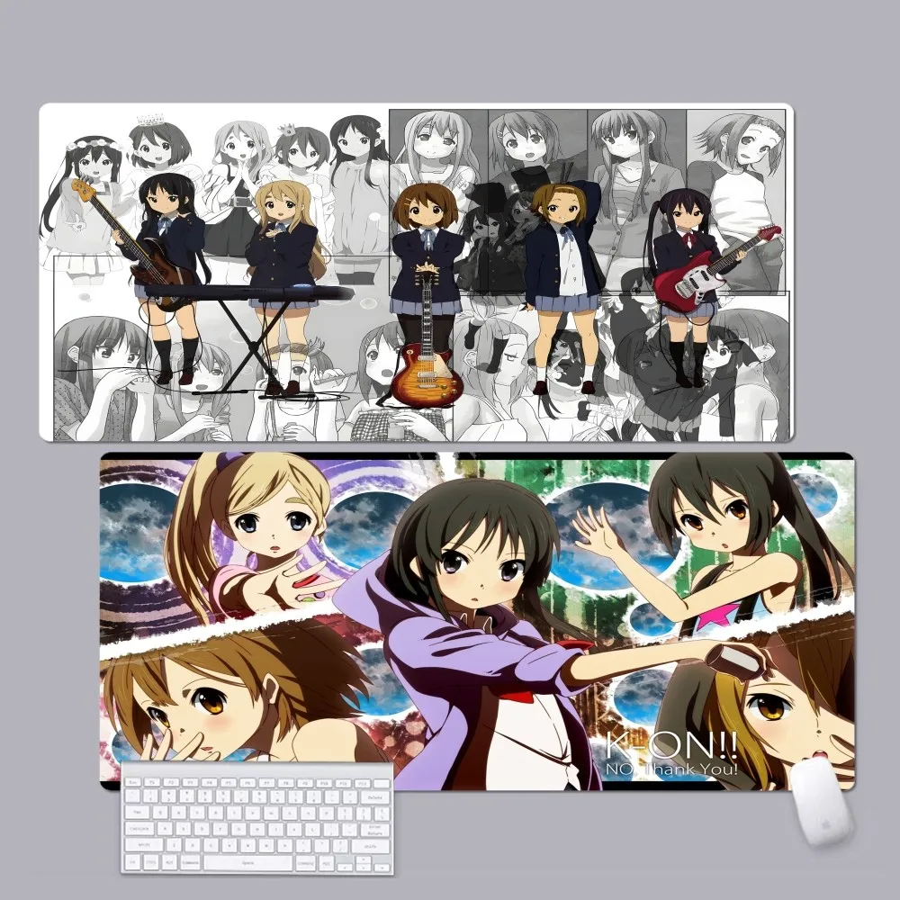 

K-ON Cartoon Cute Lolita Kawaii Girls Mousepad Rubber XXL Table Mat Student Mousepad Gamer Computer Keyboard Pad Games Pad for P