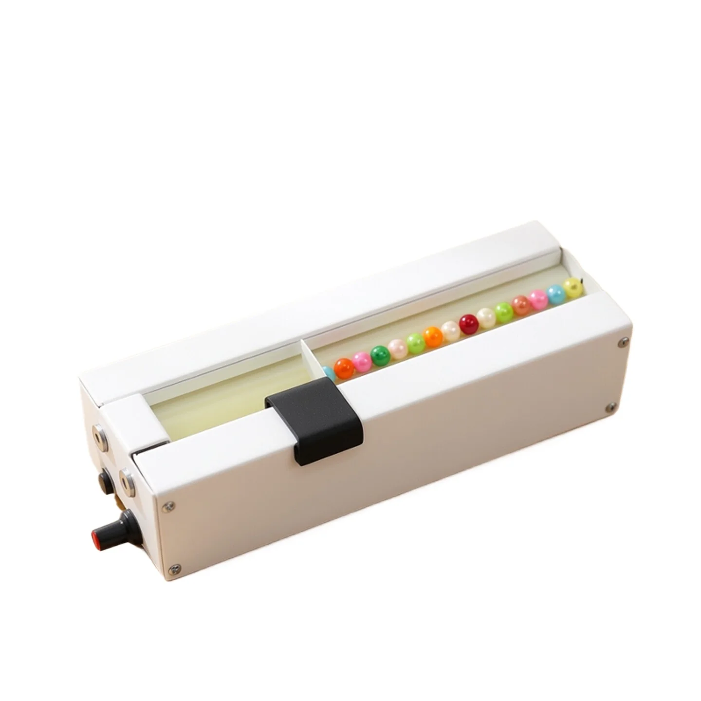 

Single-Channel Electric Beading Machine - Automatic Bead Stringing Tool with Adjustable Length for DIY Bead Curtain Crafts