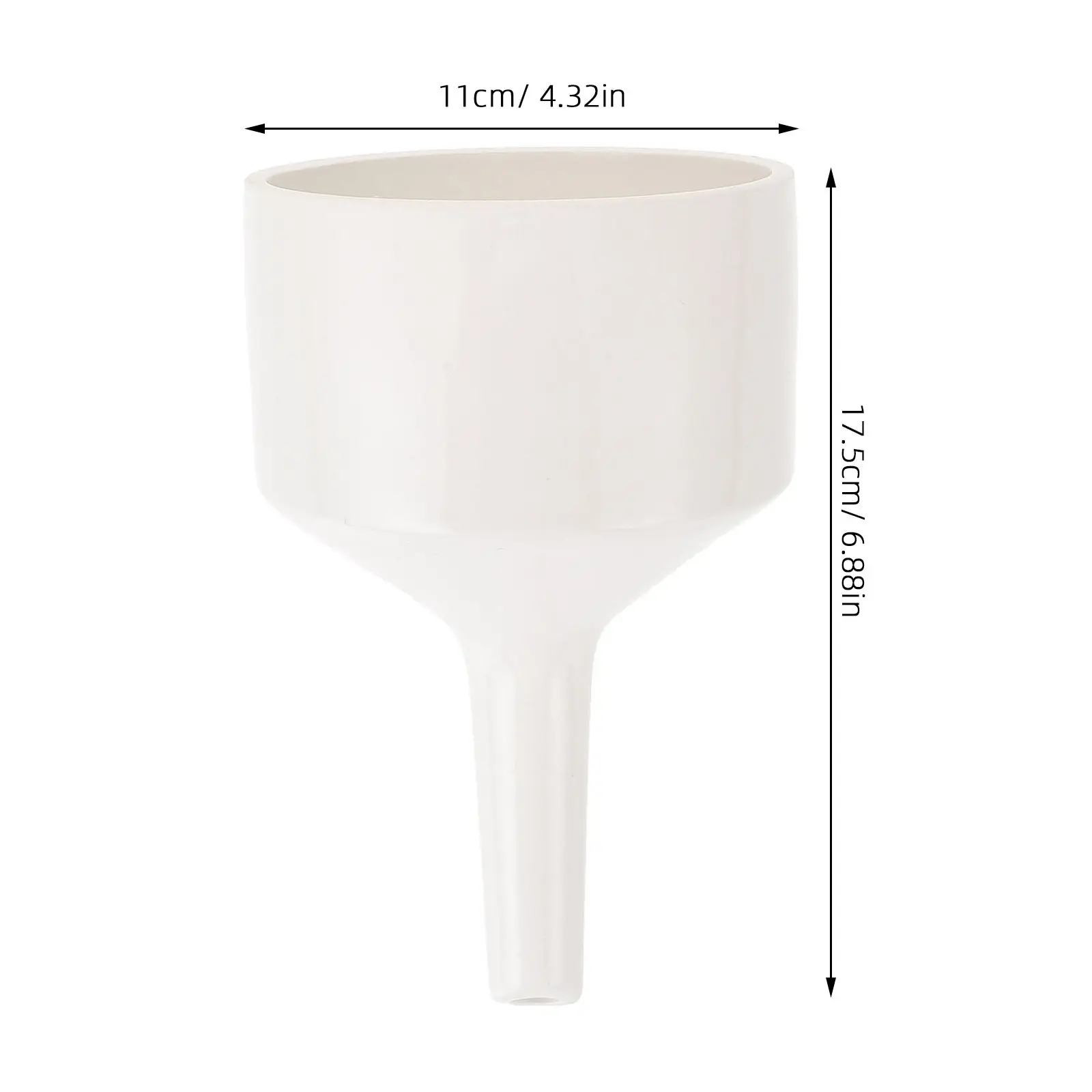 1Pcs Ceramic Funnel Buchner Professional Filter Funnel for Laboratory Experiment Reusable High Temperature Resistant