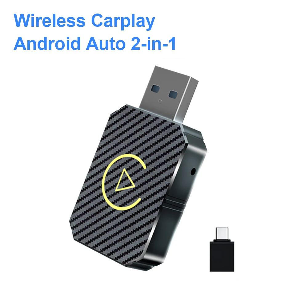 Auto Smart Dongle 5G WIFI Fast USB/Type-C 2 in 1 Carplay & Android Connect Wireless Adapter For Audi VW Hyundai Benz