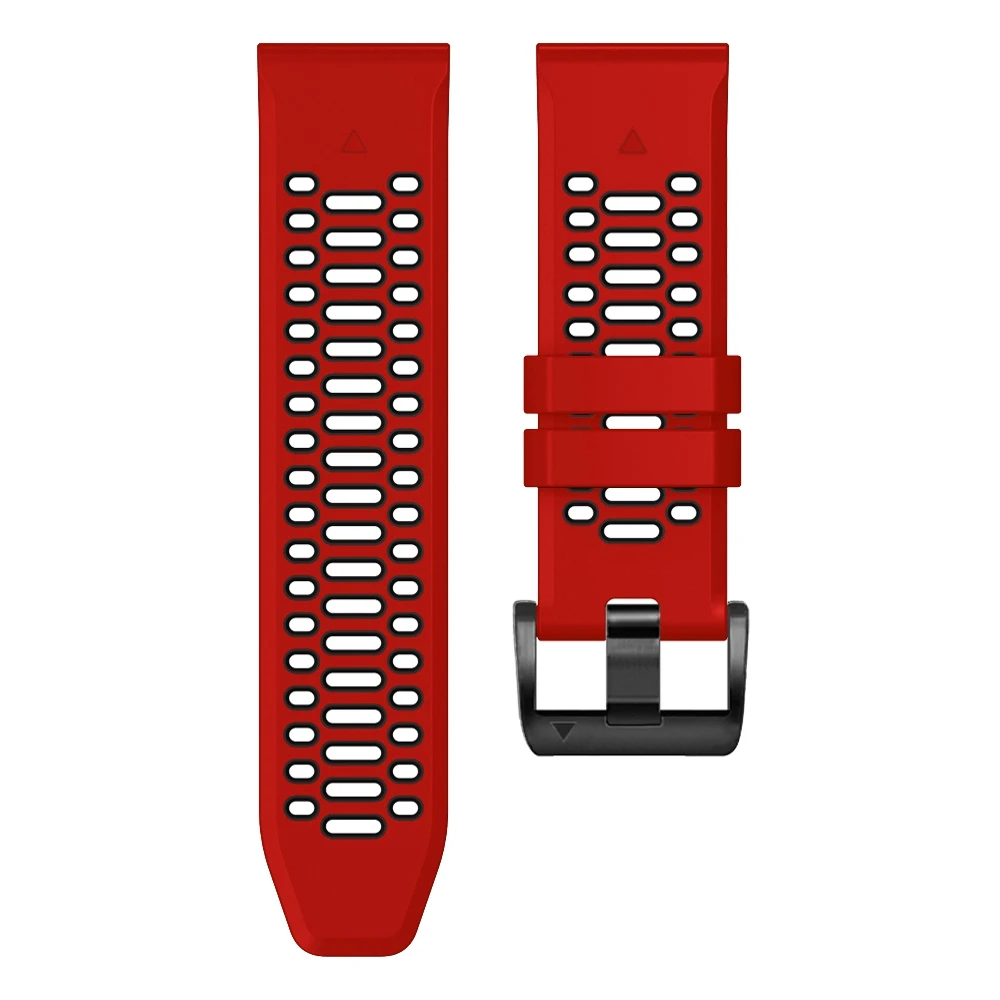 QuickFit 22 mm 26 mm atmungsaktives Sport-Silikonarmband für Garmin Fenix 7X 7 Pro 6X 6 5 5X Plus/Epix 2 47 mm 51 mm Armband-Uhrenarmbänder – Detail 22