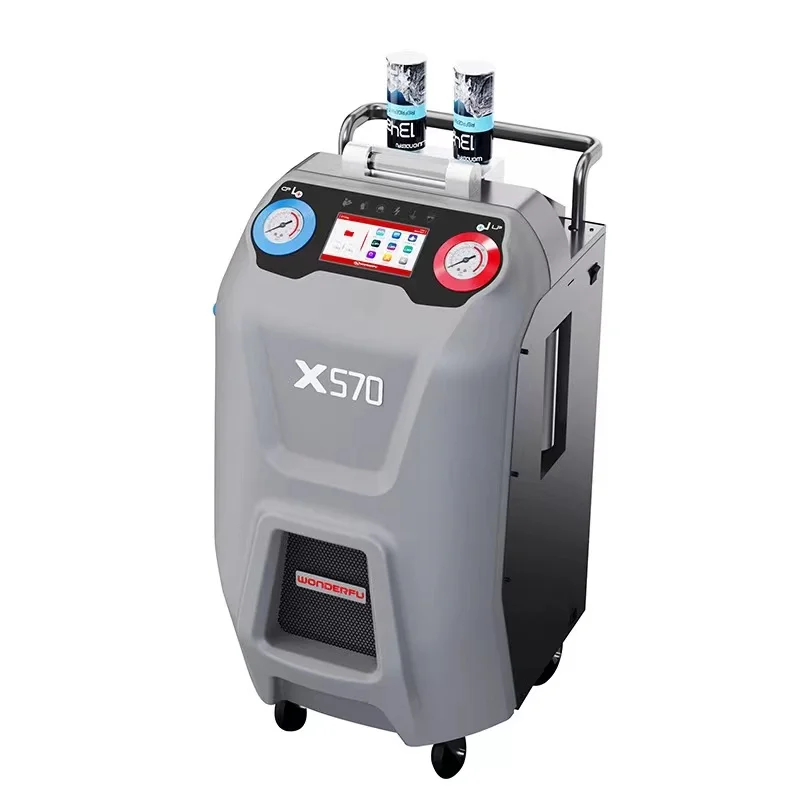 Factory Price A/C Refrigerant Recovery And Filling Machine X570 R134a /R1234yf Car AC System Handing