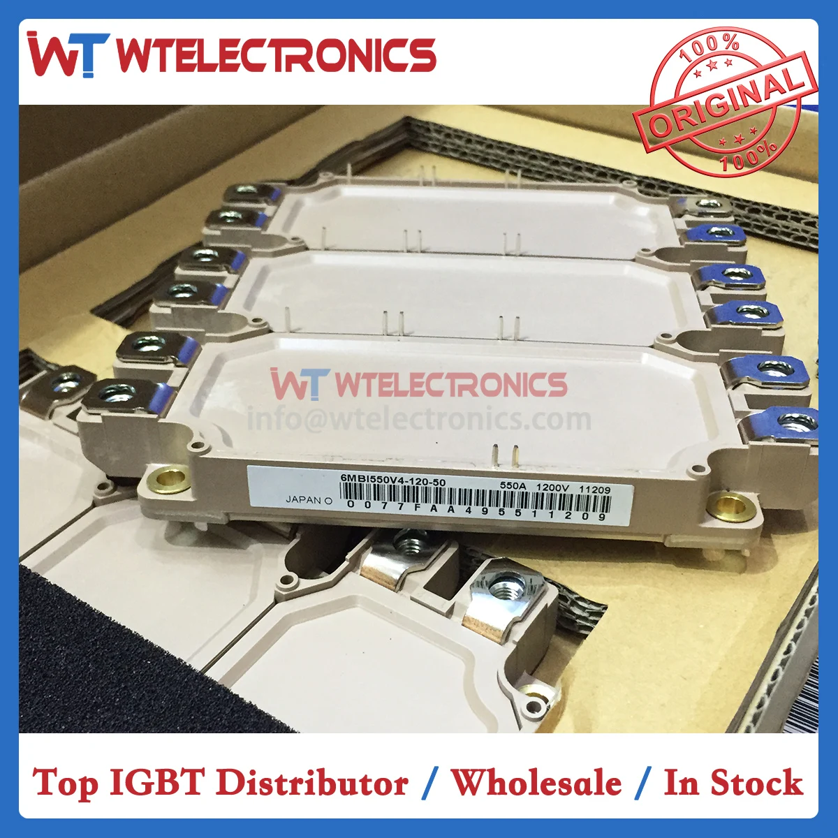 

Genuine 6MBI550V4-120-50 IGBT Module 6MBI550V4 120 50 6MBI550V412050