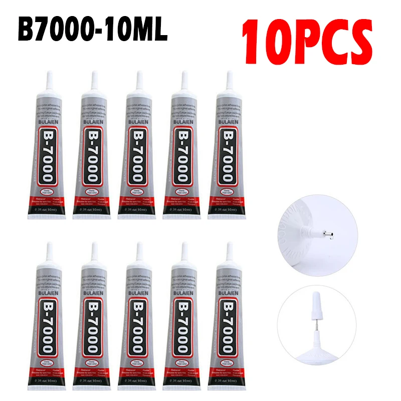 10pcs colle B-7000 10ml multi-usages super meilleure colle froide B7000 adhésif élection xy résine bricolage artisanat verre écran tactile téléphone portable