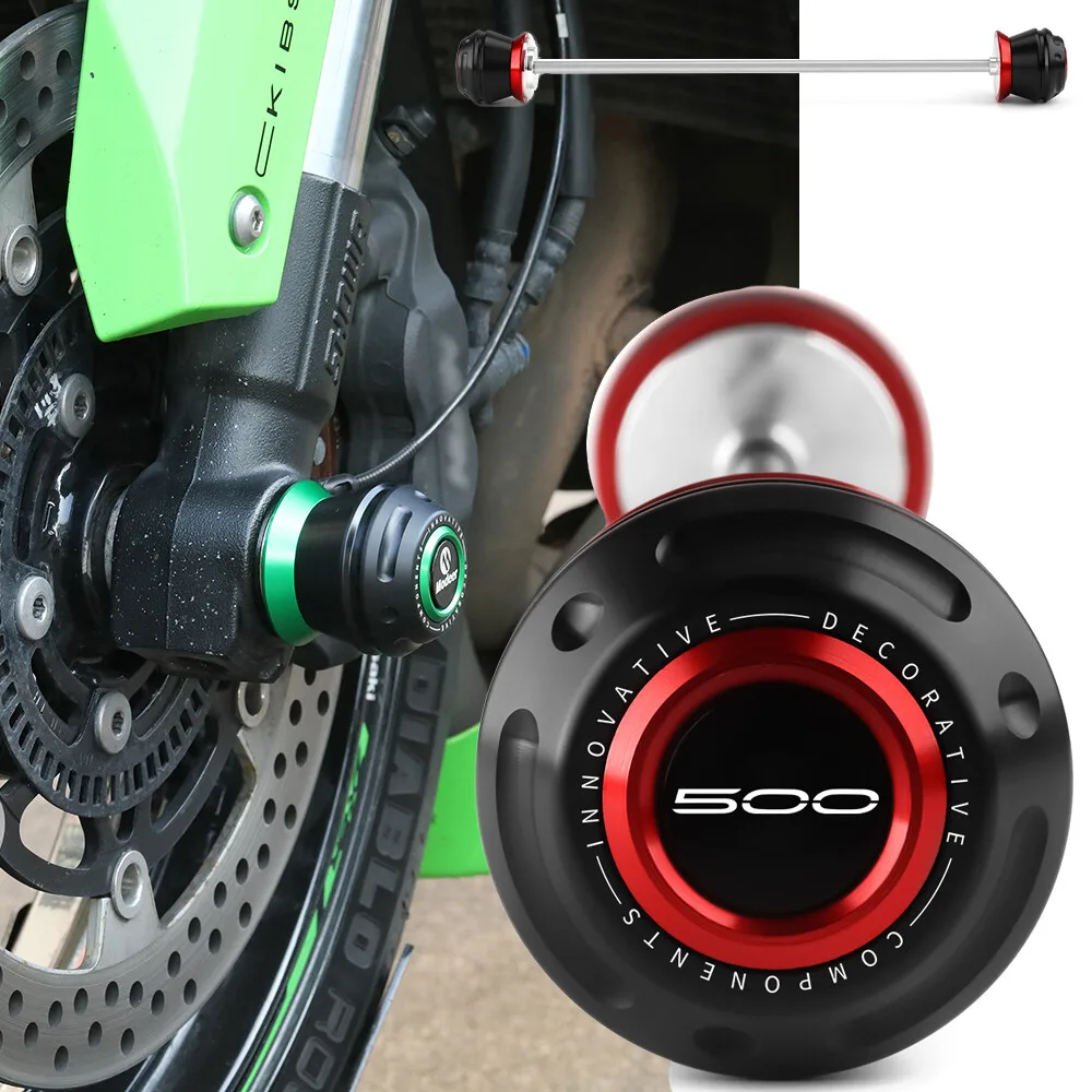 

CNC Front Axle Fork Crash Slider Falling Protection For Kawasaki Ninja500 Z 500 Ninja 500 2024 2025- Motorcycle Wheel Protector