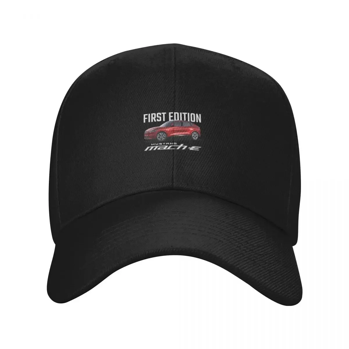 Mustang Mach E T-ShirtMustang Mach-E First Edition - Rapid Red Baseball Cap Rave fashionable Woman Hats Men's