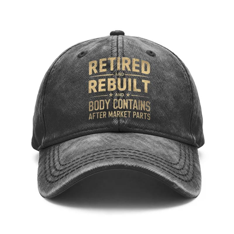 

1pc Retro Distressed Unisex Baseball Hats, Reconditioned And Reassembled Body Includes Aftermarket Components, Classic Design Gr