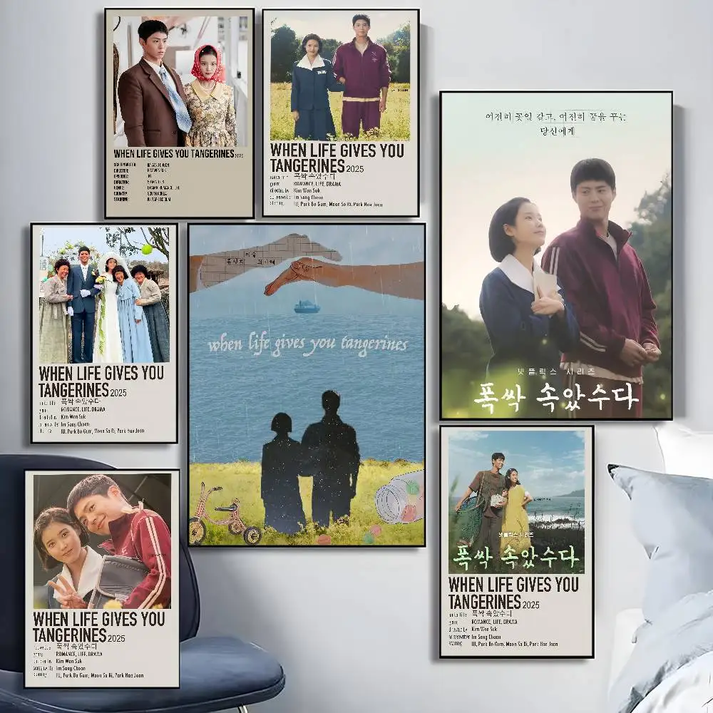 

Korean TV When Life Gives You Tangerines Poster Waterproof HD Art Wall Decal Self-Adhesive Print. Aesthetic Home Room Decor for