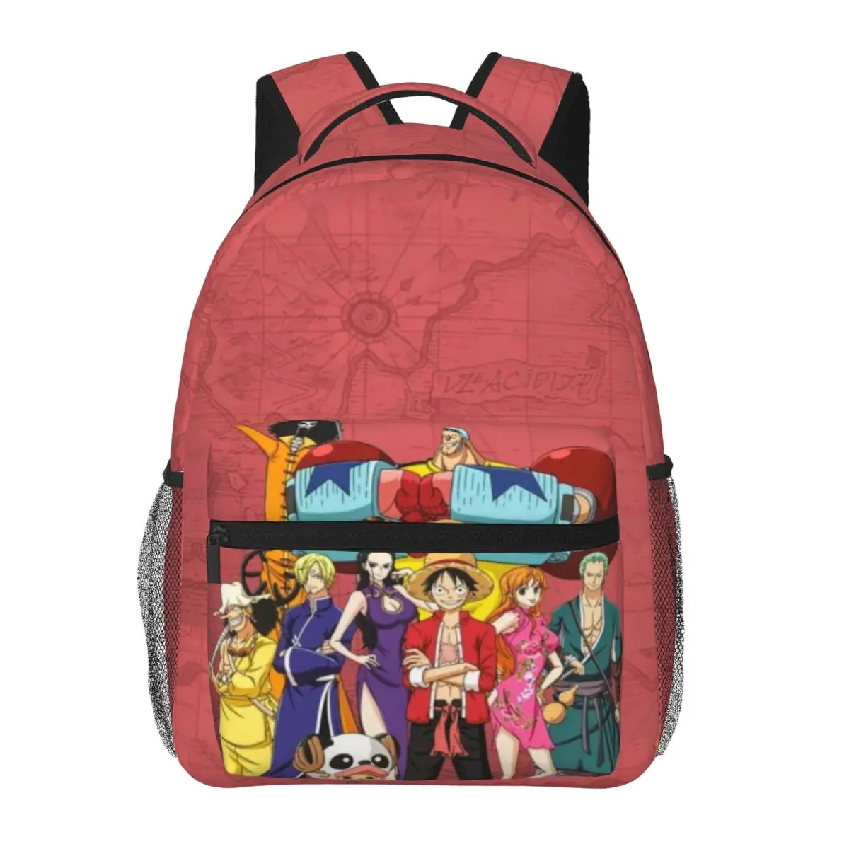 Sac à dos léger imprimé One Piece, sac d'école à motif à la mode, 17 pouces, nouveau