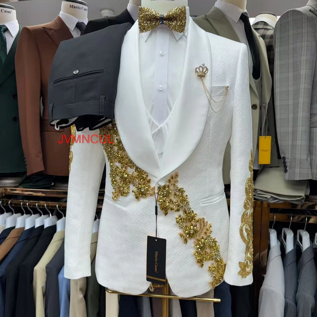 Setelan Jas Pria Mewah Bordir  - Men Formal Wear 2025 ulasan dan harga