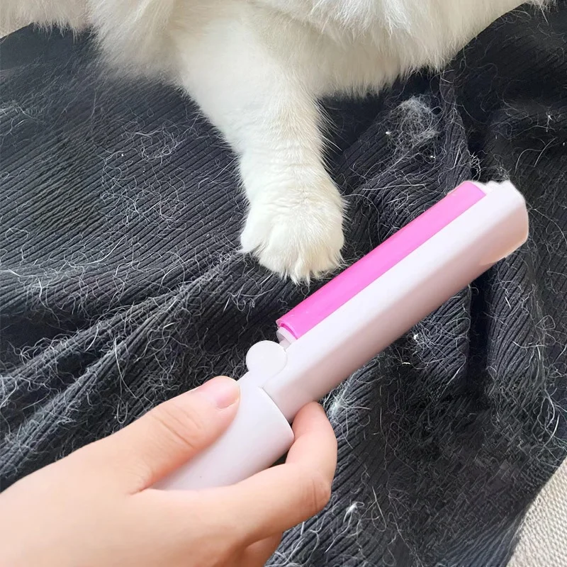 

Моющийся портативный мощный ролик для удаления шерсти животных — незаменимый инструмент для владельцев для очистки одежды от пыли и удаления волос.