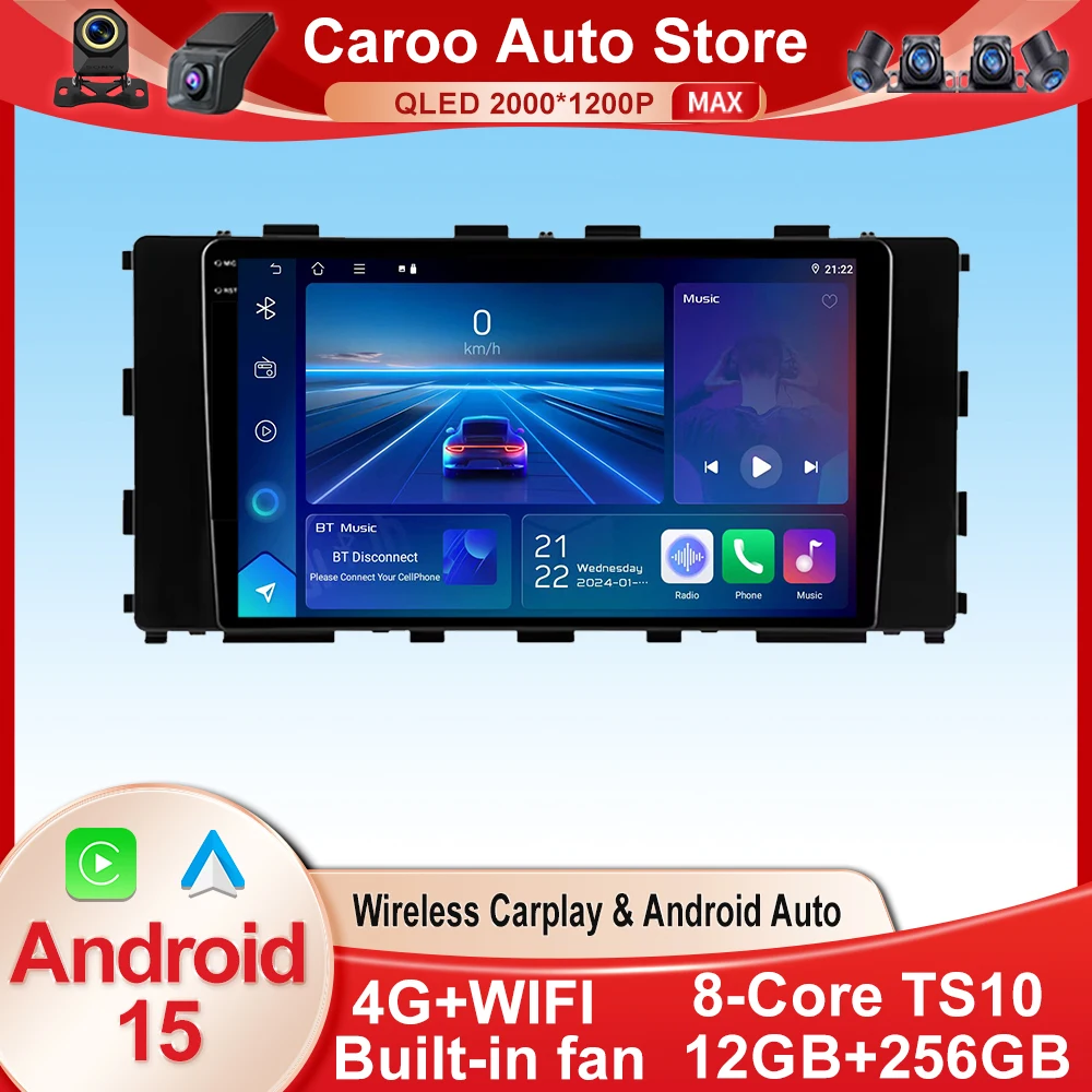 Android 15 For Hyundai Stargazer 2022 - 2023 Carplay Autoradio Car Radio Screen Wireless Multimedia 8 CORE IPS Navigation WIFI