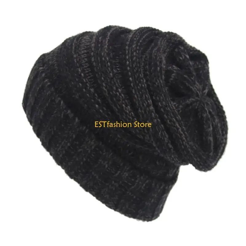 Y5GC Knitted Acrylic Hat for Men Women Winter Hats for Women Warm Soft Cable Knit Outdoor Activity