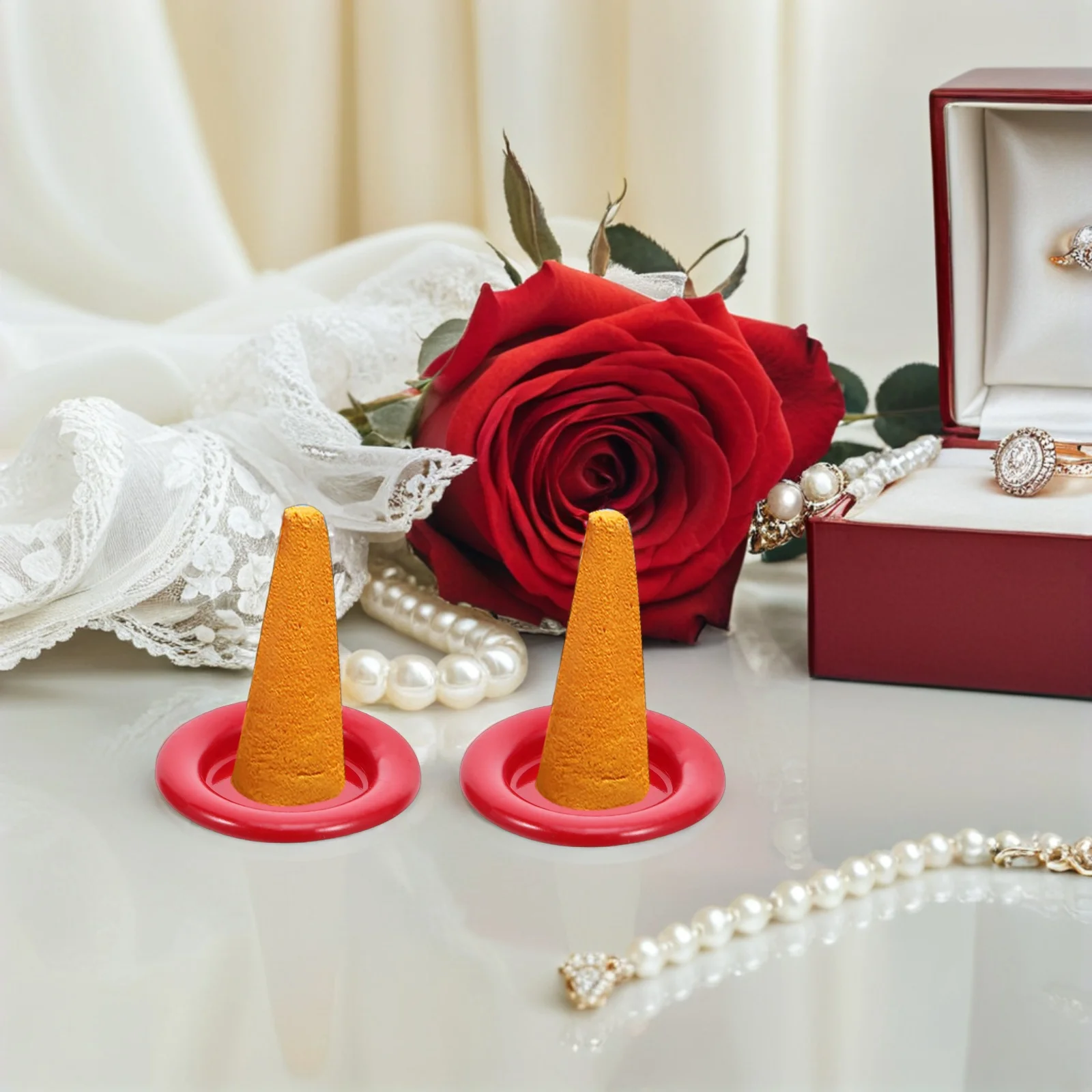 

50Pcs Metal Incense Holder Tray Mini Burner for Aromatherapy Home Decor Cone Stick Tray Relaxation Accessory Incinse Holder