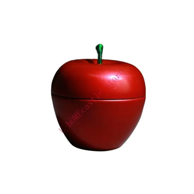 63HF for Apple Shaped Mini Tin Tea Suger Candy Sealed Coffee Storage Box Metal for Ca