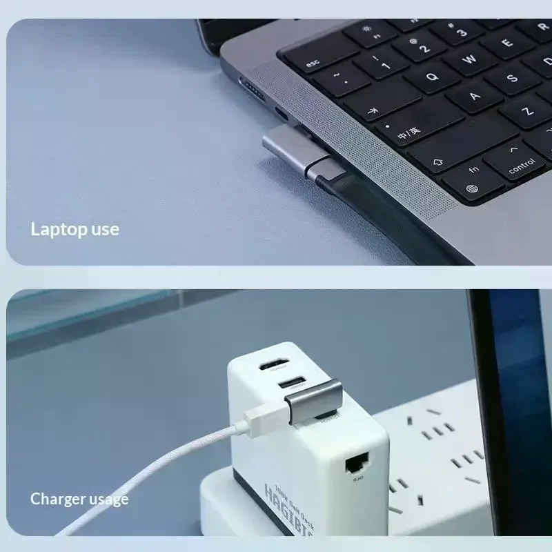USB4.0 40Gbps OTG Adapter 240W Fast Charging Converter 90-Degree USB Type-C Data Cable For Laptop Phone 8K60Hz