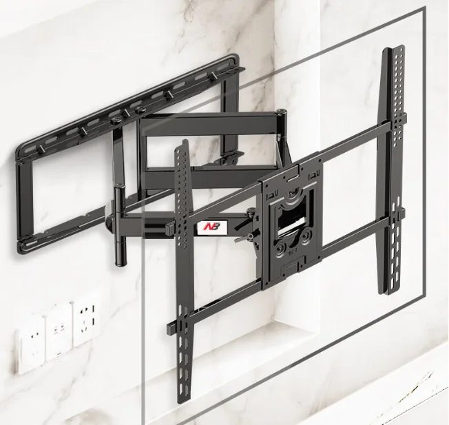 NEW SP5 for 50-110 inch TVs up to 90KG - Heavy Articulating Full Motion TV Wall Mount Bracket with 6 Arms