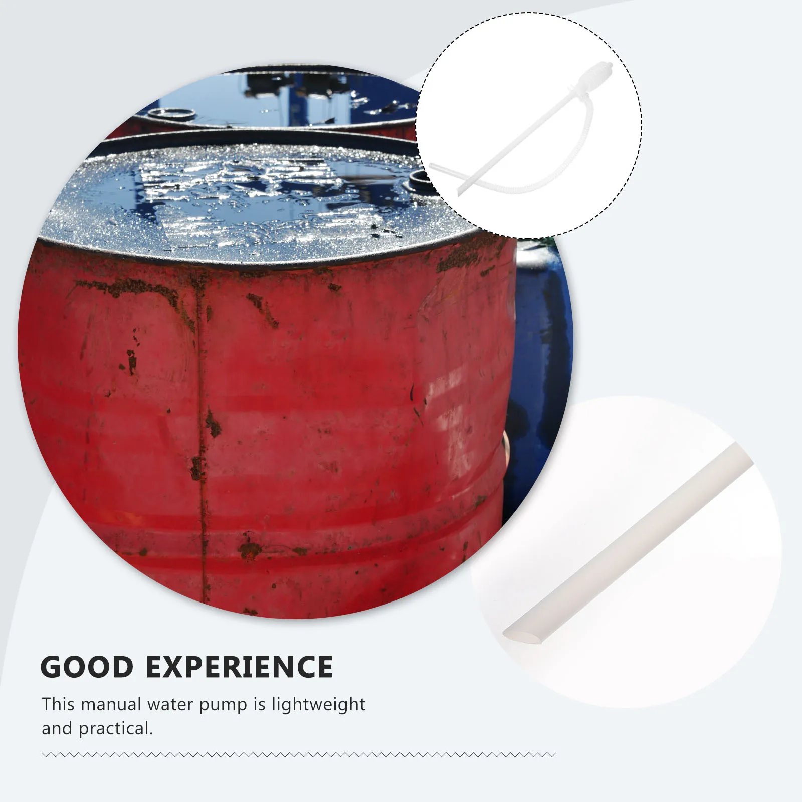 

Heavy Duty Siphon Pump for Fuel Oil Water Transfer Manual Plastic Oil Extractor Reusable High Flow Portable Liquid Hand