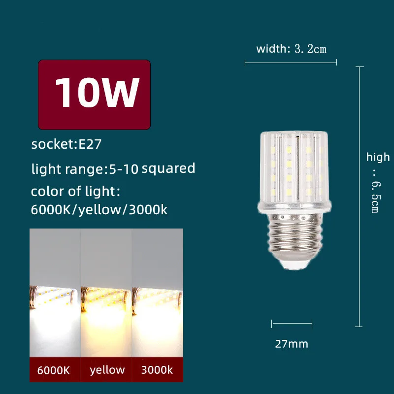 E27 LED لمبة الذرة AC85-265V E14 مصباح ليد 10 واط 20 واط 24 واط غرفة المعيشة غرفة نوم الإضاءة الزخرفية 220 فولت لمبة لوازم إضاءة المنزل 110 فولت