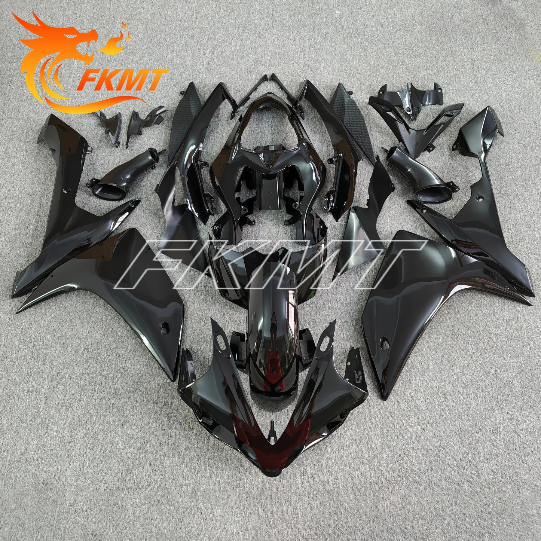 For YAMAHA YZF R1 YZF-R1 2007 2008 YZFR1 07 08 Fender Tailstock Fuel Tank Side Panel Front Fairing Kit Carbon Painted
