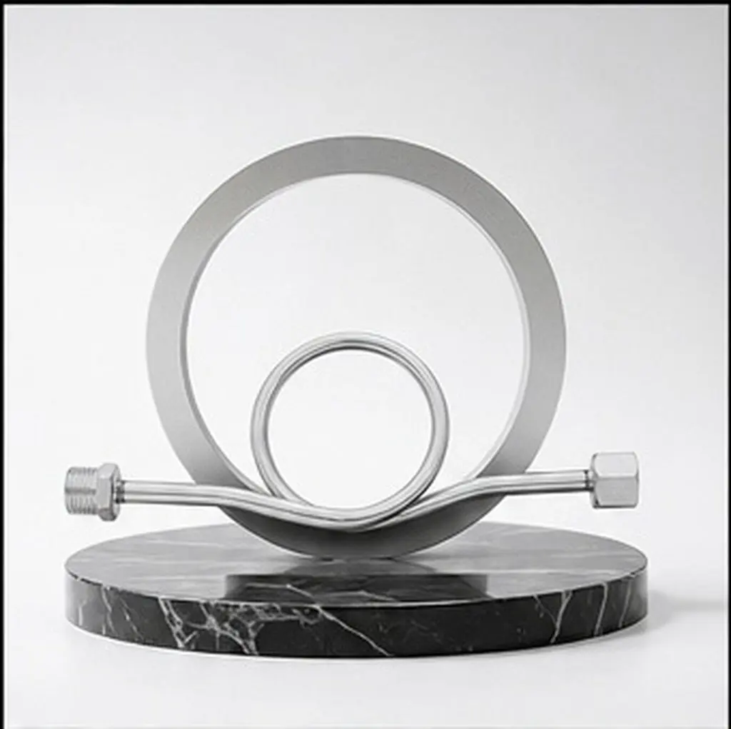 Stainless Steel Pressure Gauge Buffer Pipe Sturdy Wear Resistant Bend Tube for Industrial Pressure Stabilization and Easy