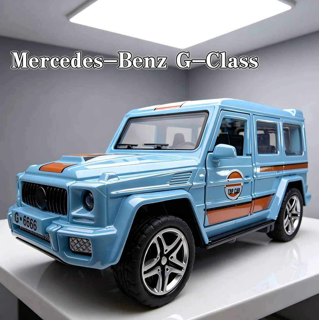 1:36 Metal Alloy SUV Scale Model Pull-Back Openable Doors, Off-road Vehicle Replica for Desktop Display
