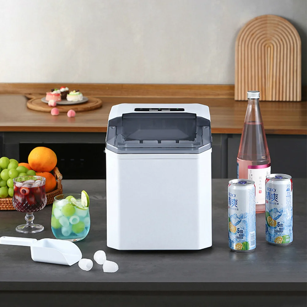 Home Portable Full Function Mini Ice Cube Maker 1.5L Water Small Automatic Electric Clear Ice Maker Machine